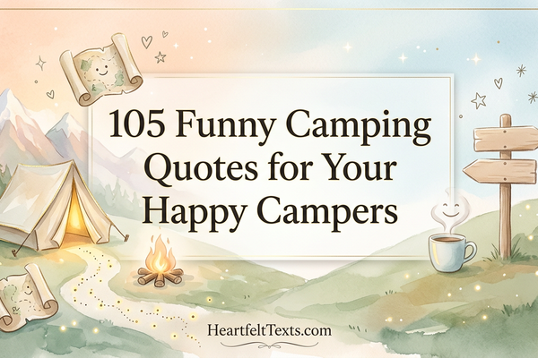105 Funny Camping Quotes for Your Happy Campers