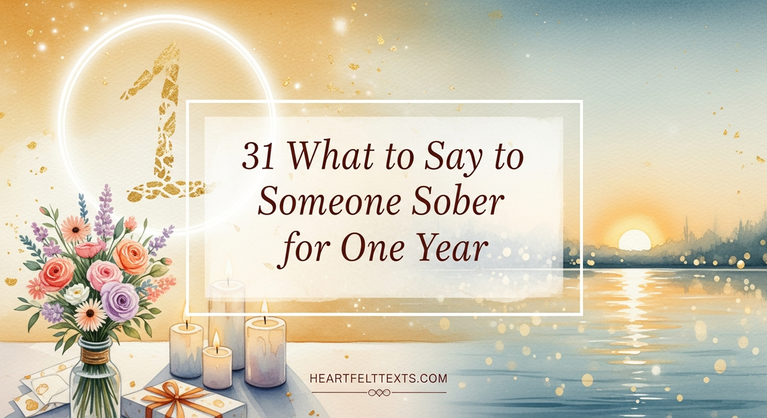 31 What to Say to Someone Sober for One Year