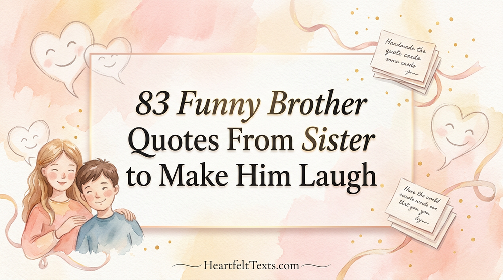 83 Funny Brother Quotes From Sister to Make Him Laugh