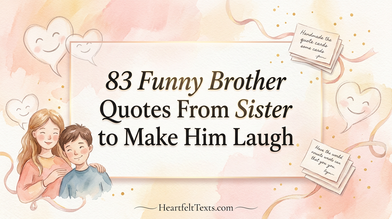 83 Funny Brother Quotes From Sister to Make Him Laugh