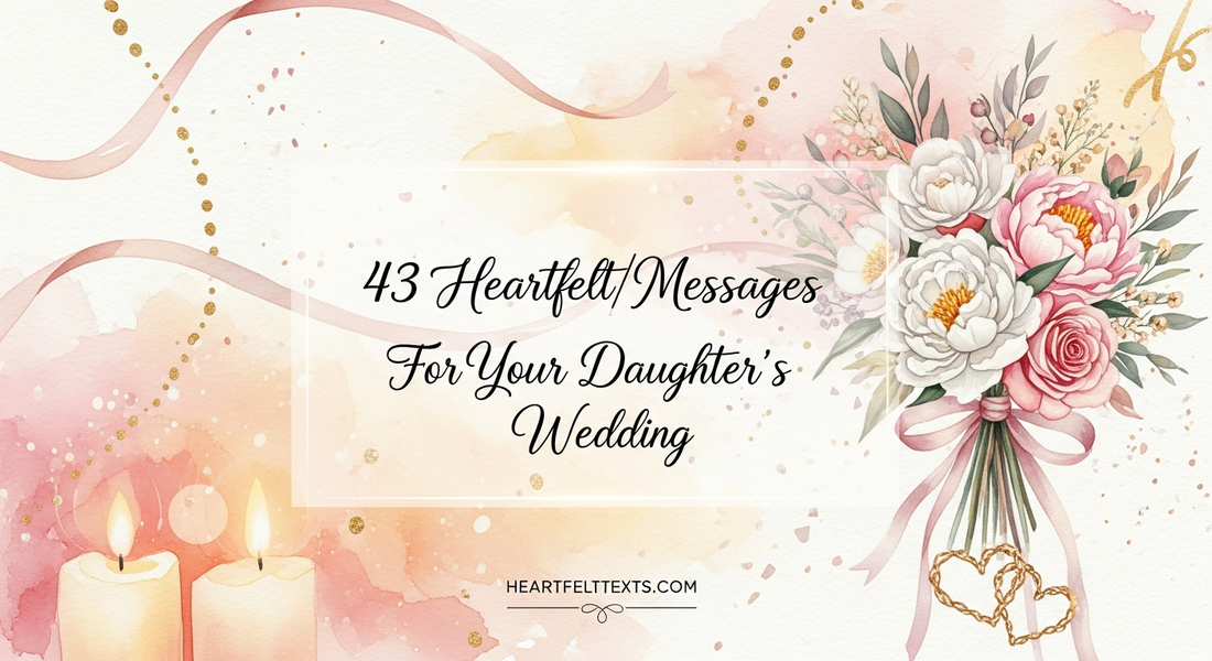 43 Heartfelt Messages For Your Daughter's Wedding