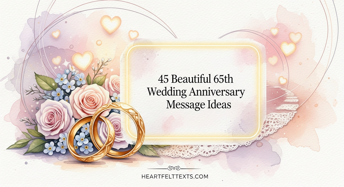 45 Beautiful 65th Wedding Anniversary Message Ideas