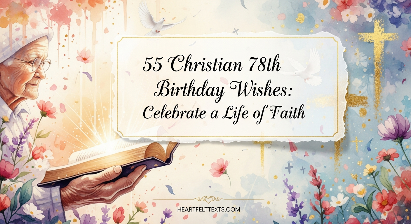 55 Christian 78th Birthday Wishes: Celebrate a Life of Faith