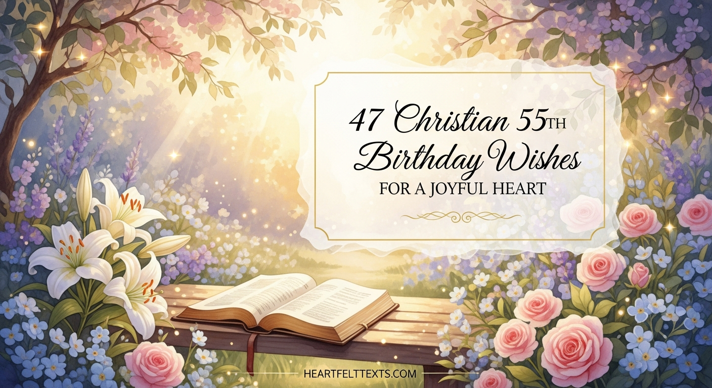 47 Christian 55th Birthday Wishes for a Joyful Heart