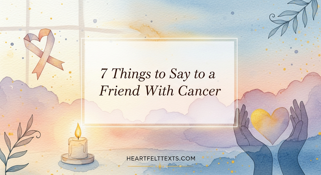 7 Things to Say to a Friend With Cancer