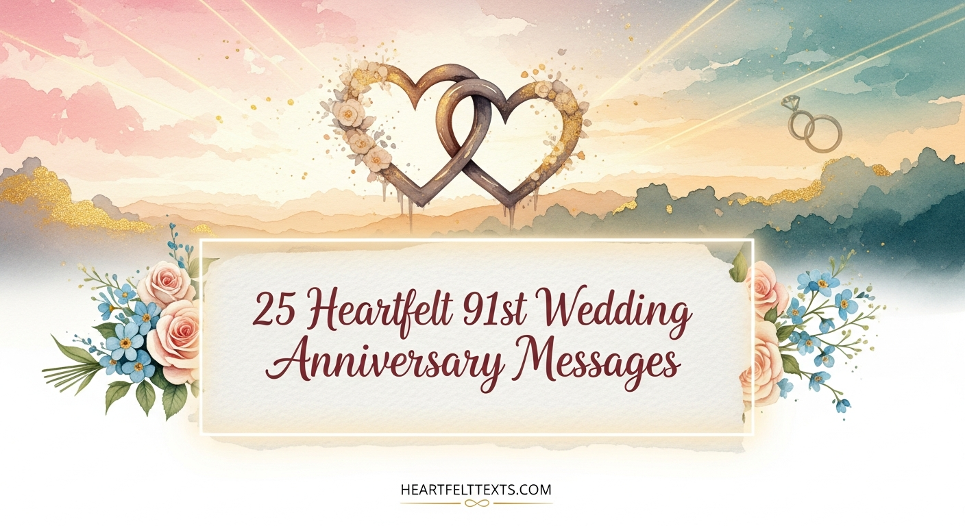 25 Heartfelt 91st Wedding Anniversary Messages