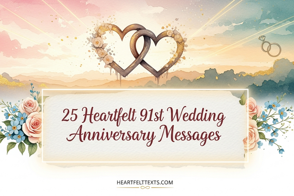 25 Heartfelt 91st Wedding Anniversary Messages