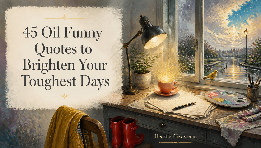 45 Oil Funny Quotes to Brighten Your Toughest Days