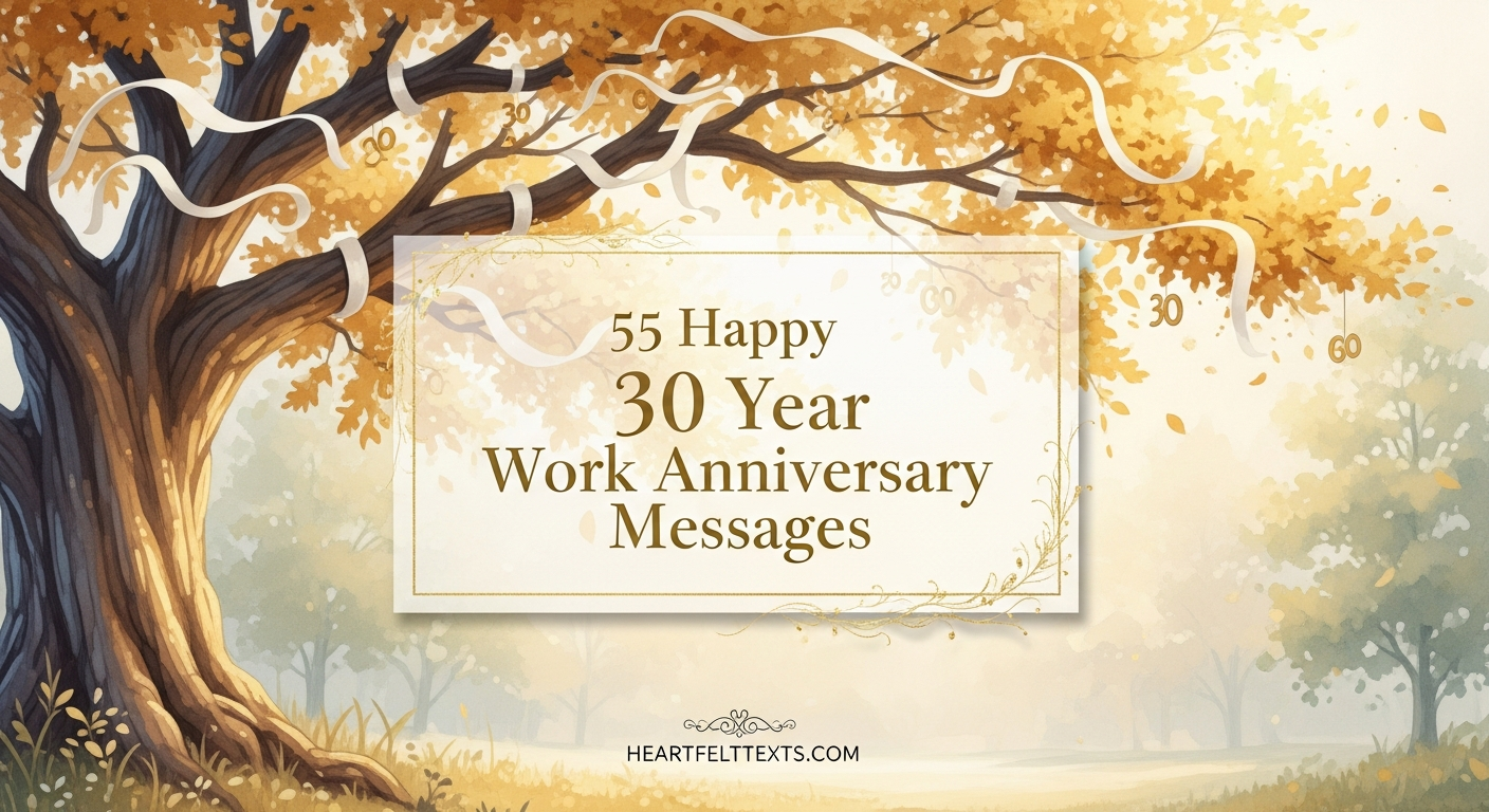 55 Happy 30 Year Work Anniversary Messages Heartfelt