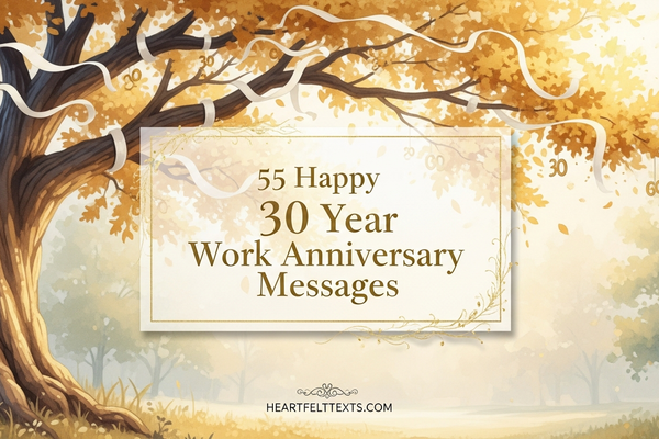 55 Happy 30 Year Work Anniversary Messages Heartfelt