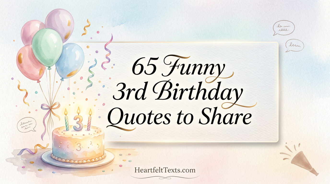 65 Funny 3rd Birthday Quotes to Share