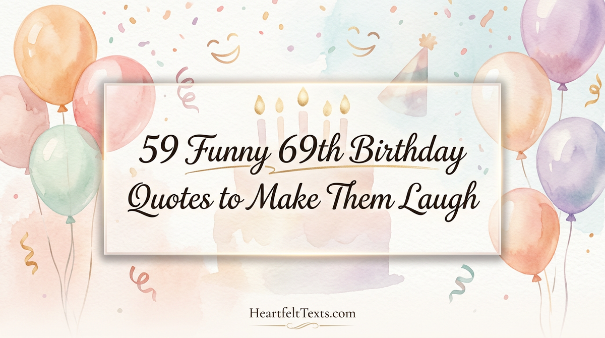59 Funny 69th Birthday Quotes to Make Them Laugh