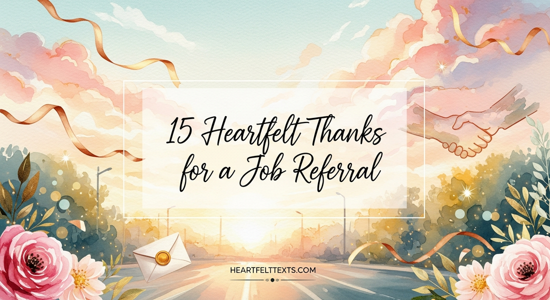 15 Heartfelt Thanks for a Job Referral