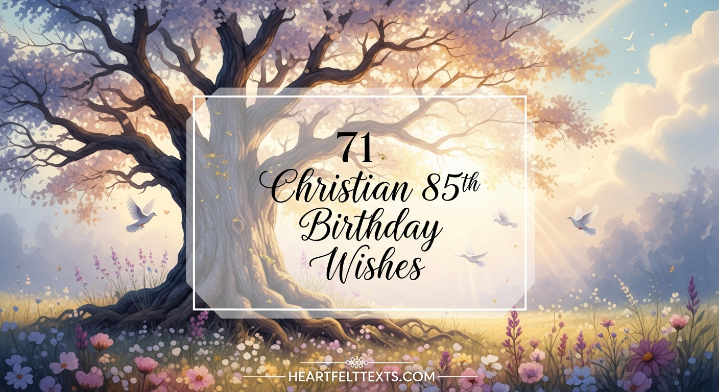 71 Christian 85th Birthday Wishes A Legacy of Faith