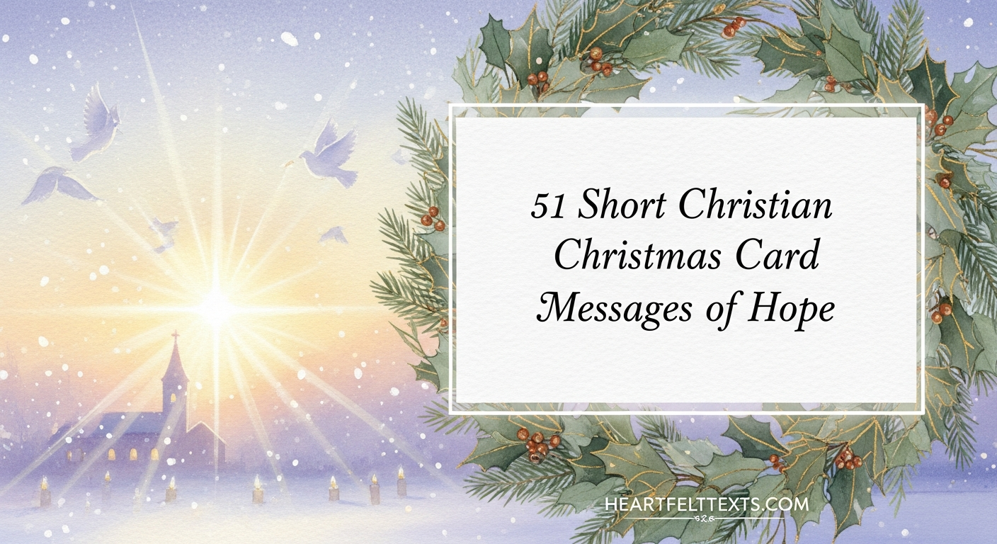 51 Short Christian Christmas Card Messages of Hope