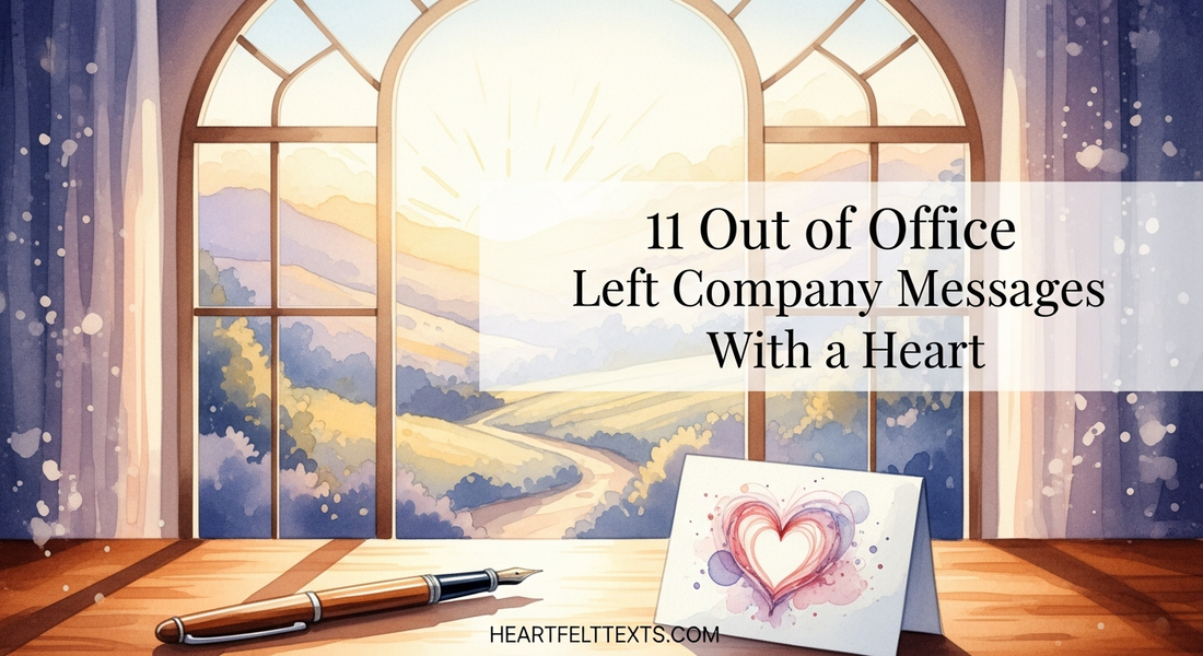 11 Out of Office Left Company Messages With Heart