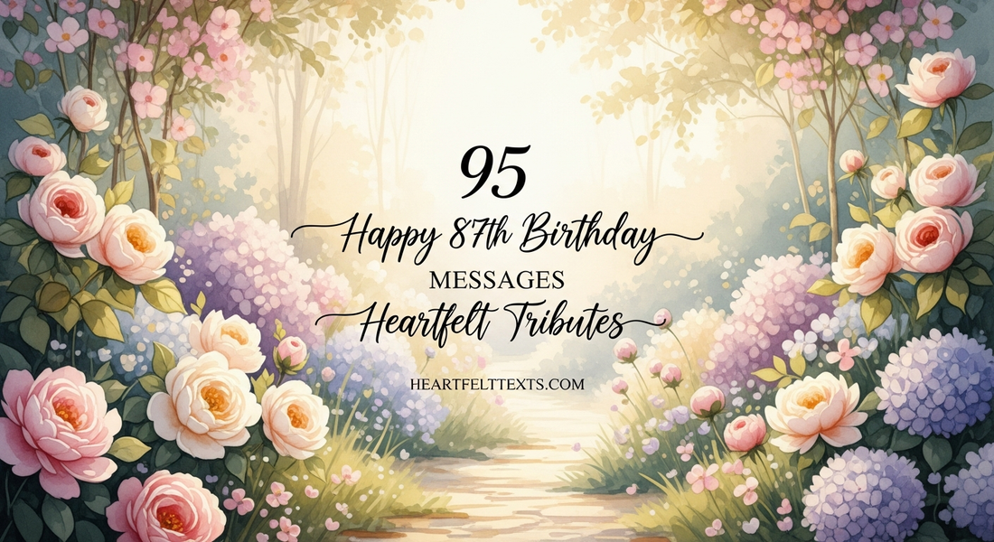 95 Happy 87th Birthday Messages Heartfelt Tributes