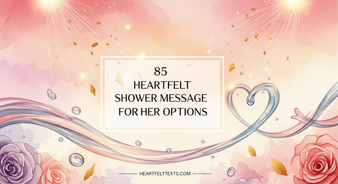 85 Heartfelt Shower Message for Her Options