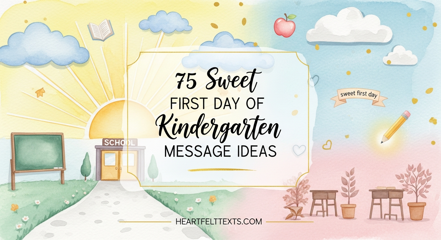 75 Sweet First Day of Kindergarten Message Ideas
