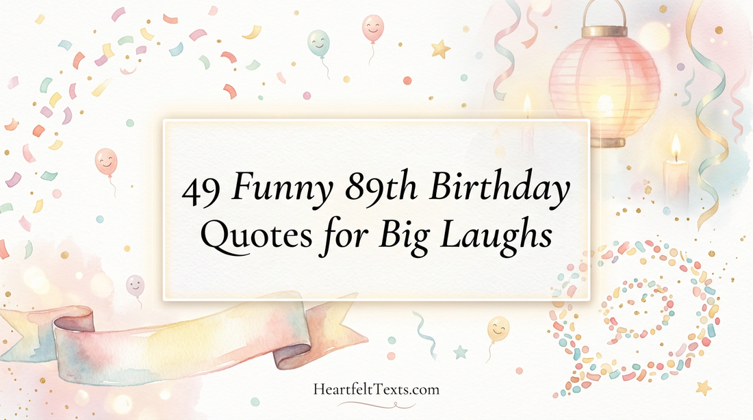 49 Funny 89th Birthday Quotes for Big Laughs