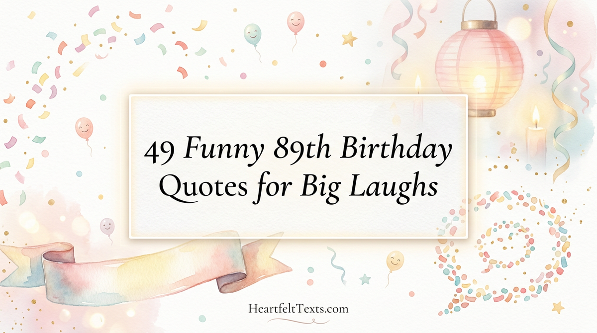 49 Funny 89th Birthday Quotes for Big Laughs