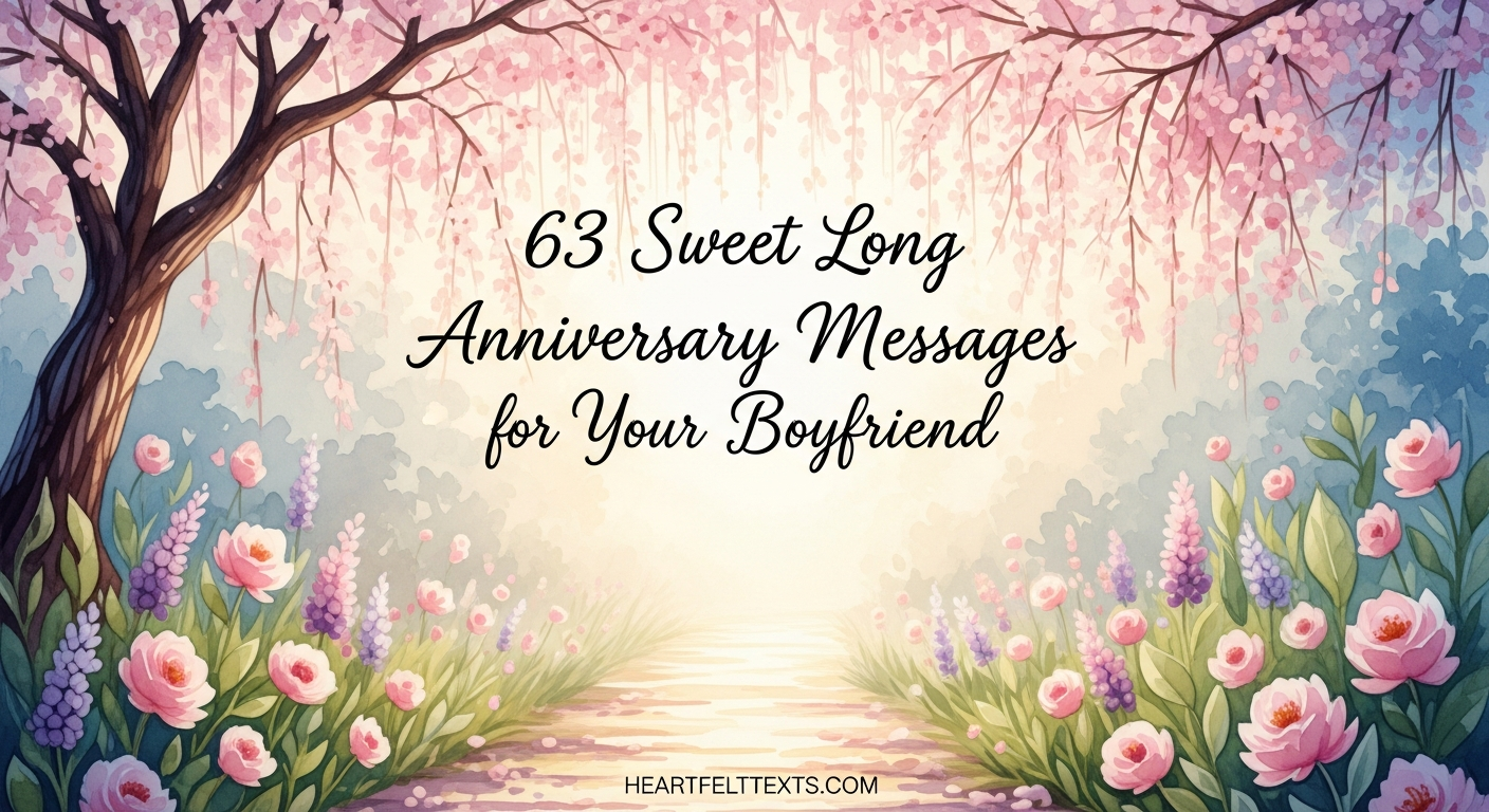 63 Sweet Long Anniversary Messages for Your Boyfriend