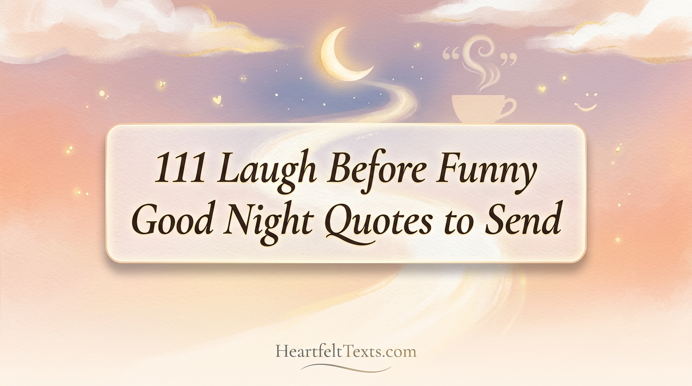 111 Laugh Before Funny Good Night Quotes to Send