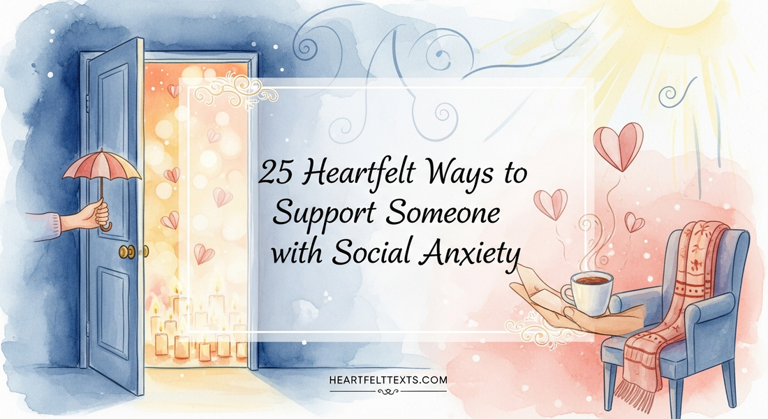 25 Heartfelt Ways to Support Someone with Social Anxiety
