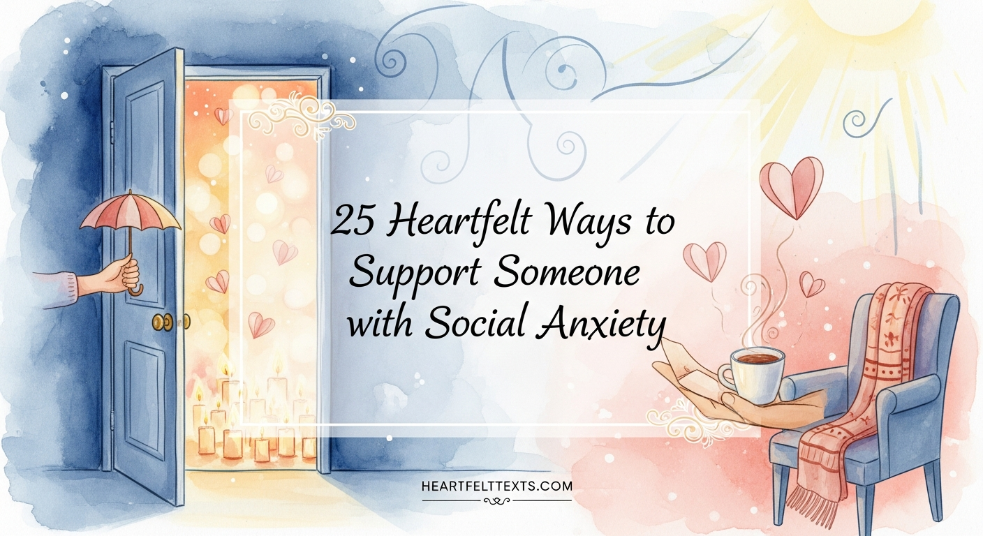 25 Heartfelt Ways to Support Someone with Social Anxiety