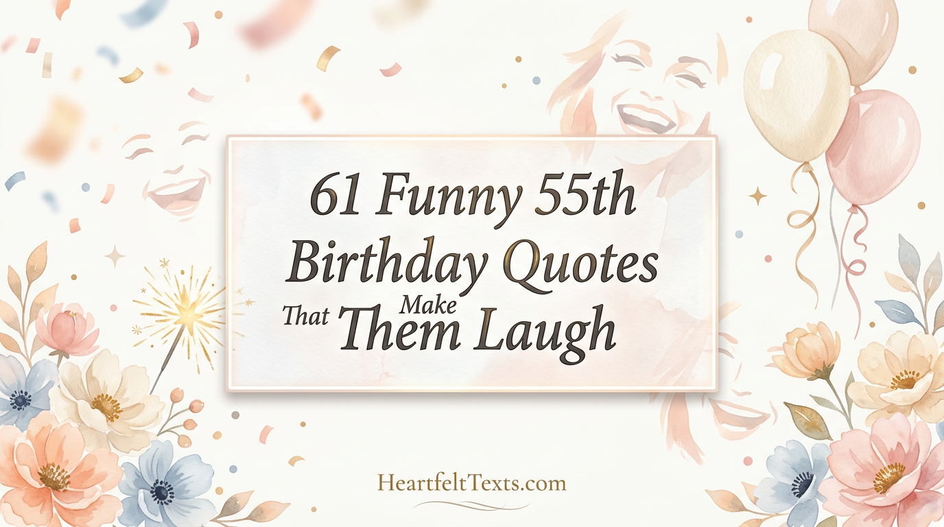 61 Funny 55th Birthday Quotes That Make Them Laugh