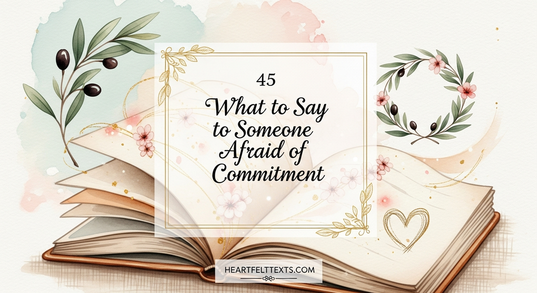 45 What to Say to Someone Afraid of Commitment