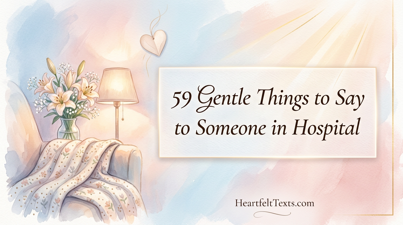 59 Gentle Things to Say to Someone in Hospital