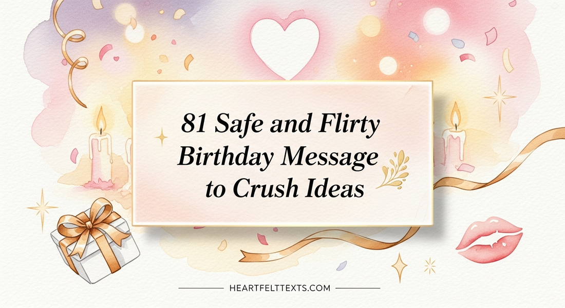 81 Safe and Flirty Birthday Message to Crush Ideas