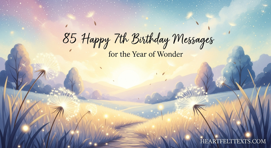 85 Happy 7th Birthday Messages for the Year of Wonder