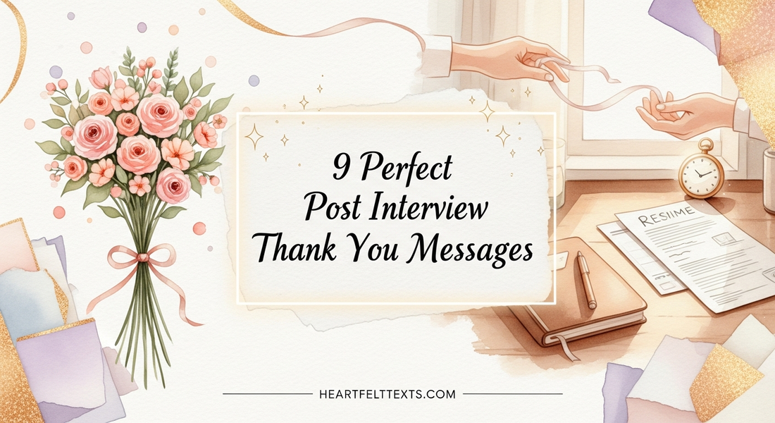 9 Perfect Post Interview Thank You Messages