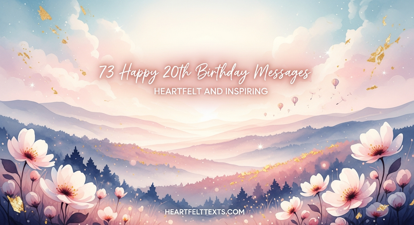 73 Happy 20th Birthday Messages Heartfelt and Inspiring