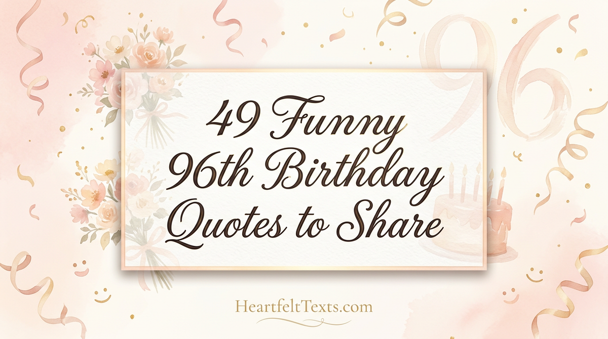 49 Funny 96th Birthday Quotes to Share