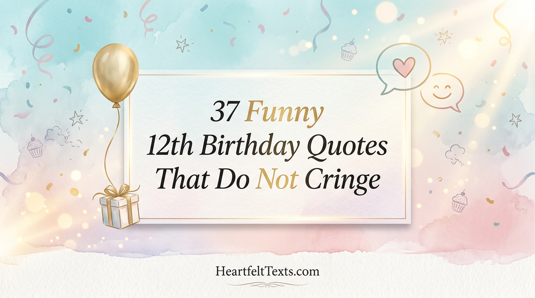 37 Funny 12th Birthday Quotes That Do Not Cringe