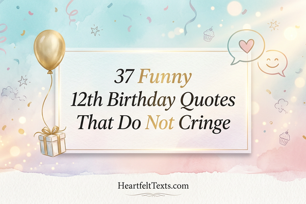 37 Funny 12th Birthday Quotes That Do Not Cringe