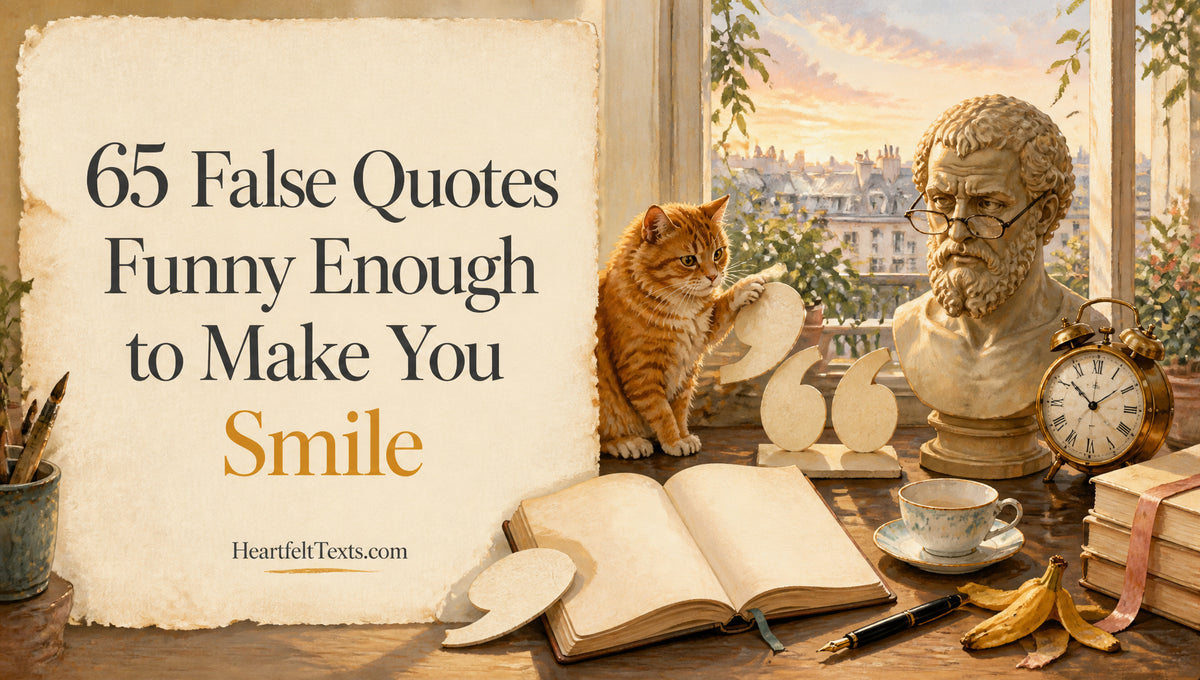 65 False Quotes Funny Enough to Make You Smile – HeartfeltTexts