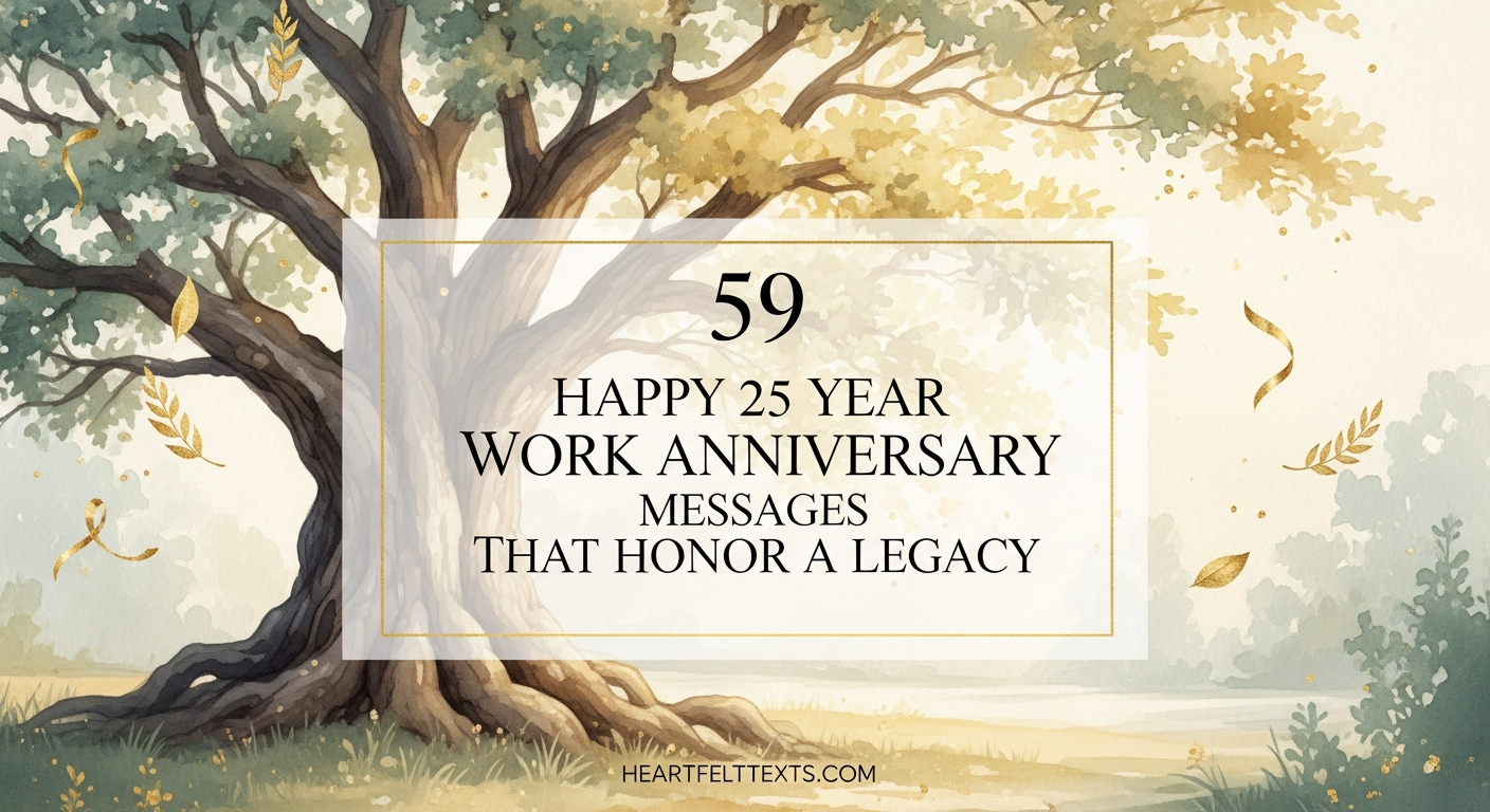 59 Happy 25 Year Work Anniversary Messages That Honor A Legacy