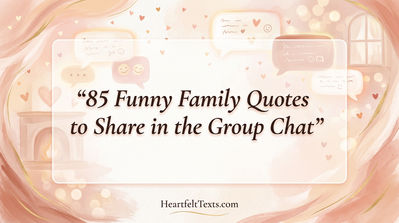 85 Funny Family Quotes to Share in the Group Chat