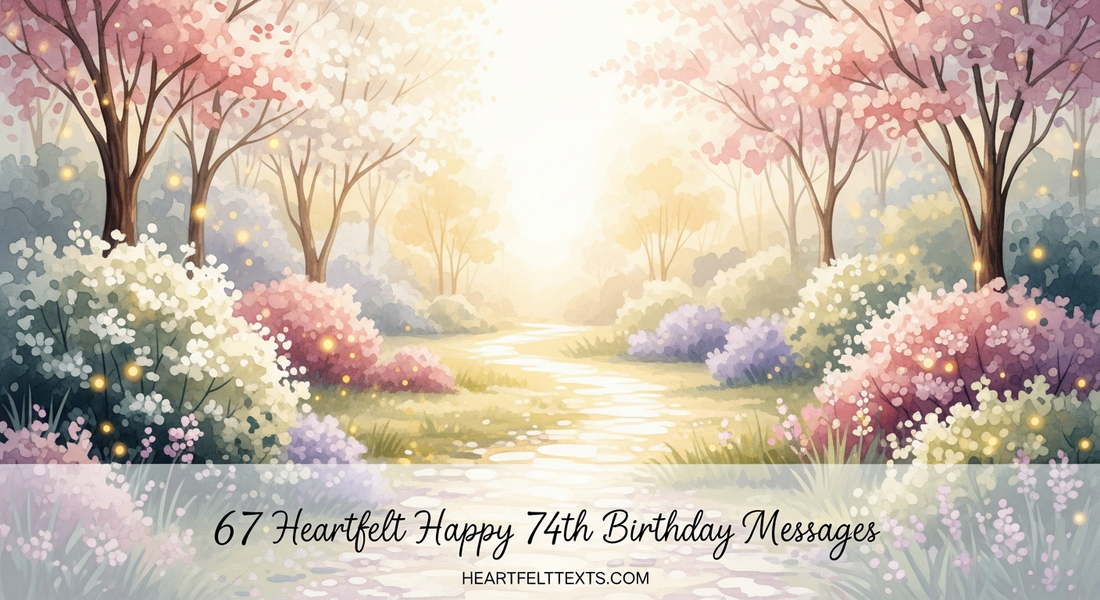 67 Heartfelt Happy 74th Birthday Messages