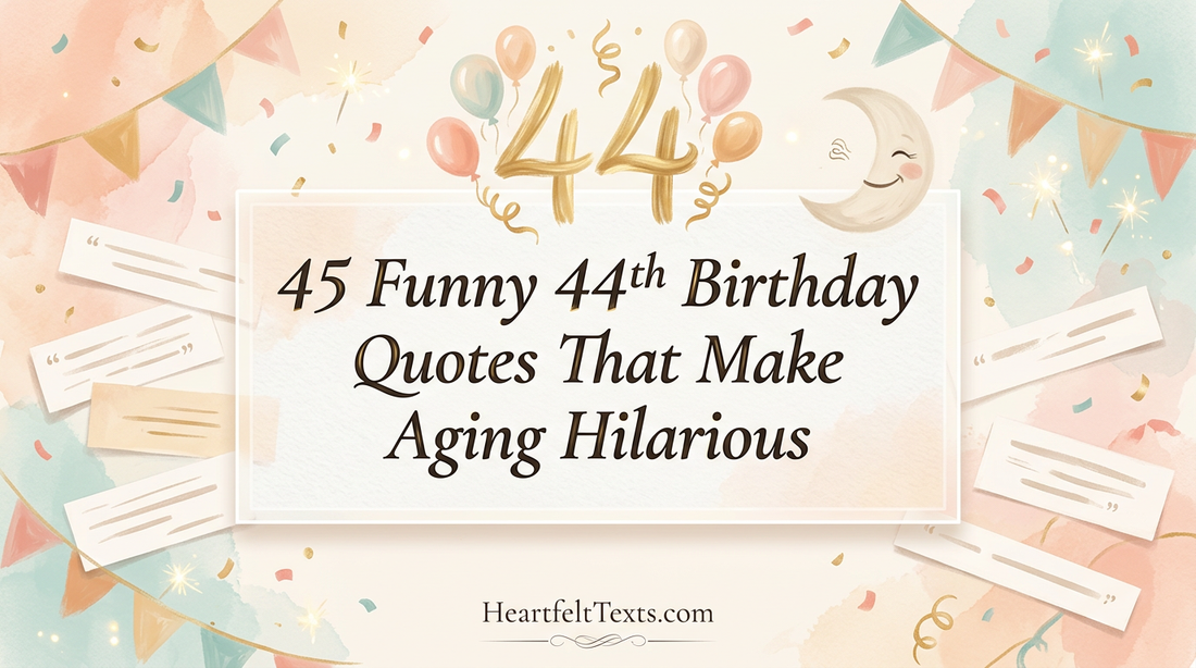 45 Funny 44th Birthday Quotes That Make Aging Hilarious