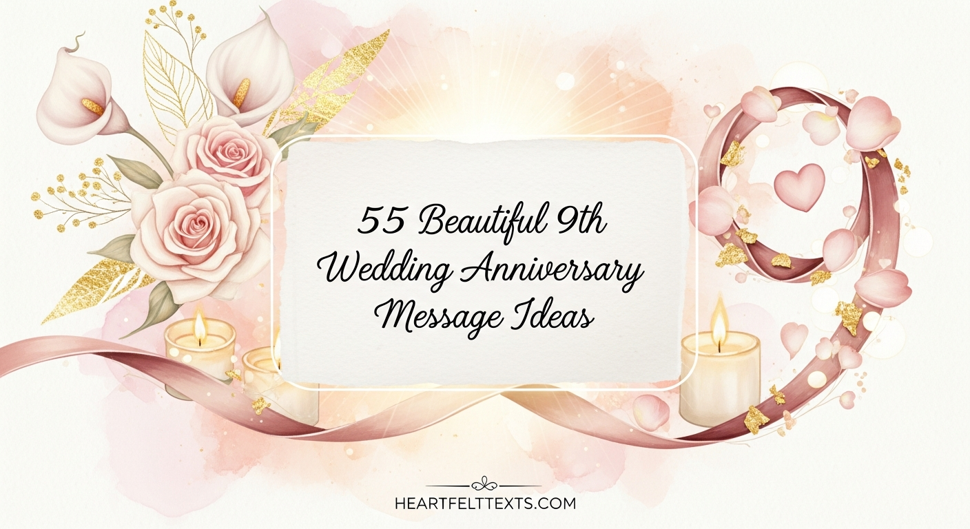 55 Beautiful 9th Wedding Anniversary Message Ideas