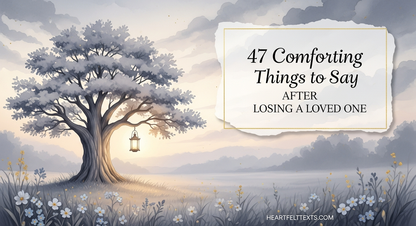47 Comforting Things to Say After Losing a Loved One