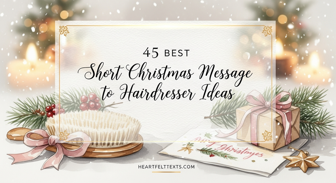 45 Best Short Christmas Message to Hairdresser Ideas