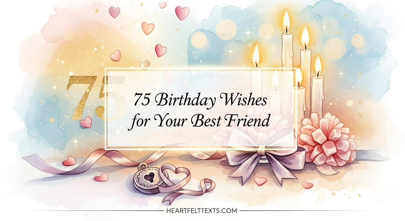 75 Birthday Wishes for Your Best Friend