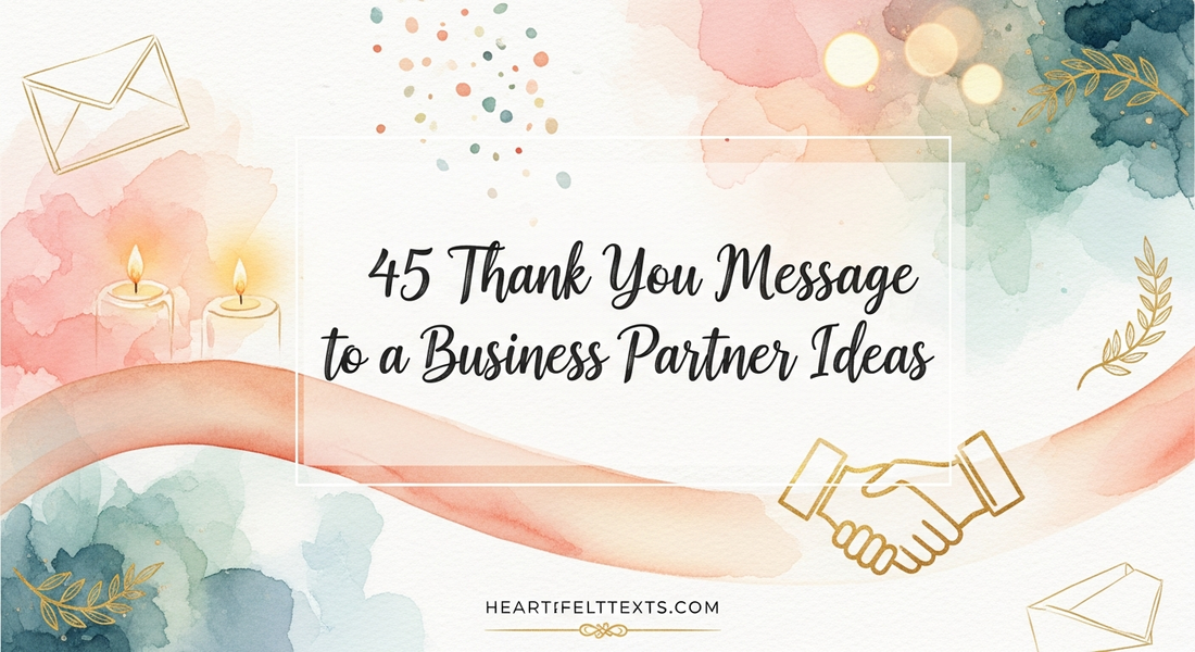 45 Thank You Message to a Business Partner Ideas