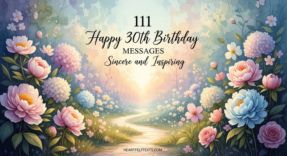 111 Happy 30th Birthday Messages Sincere and Inspiring
